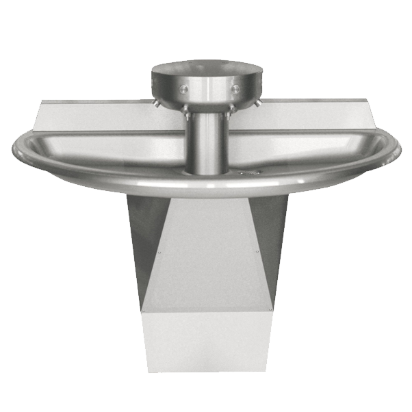 Bradley - 54″ Semi-Circular Sentry Washfountain Floor Mounted