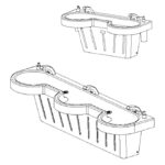 Lavabo Verge serie LVG de cuarzo natural Evero Bradley