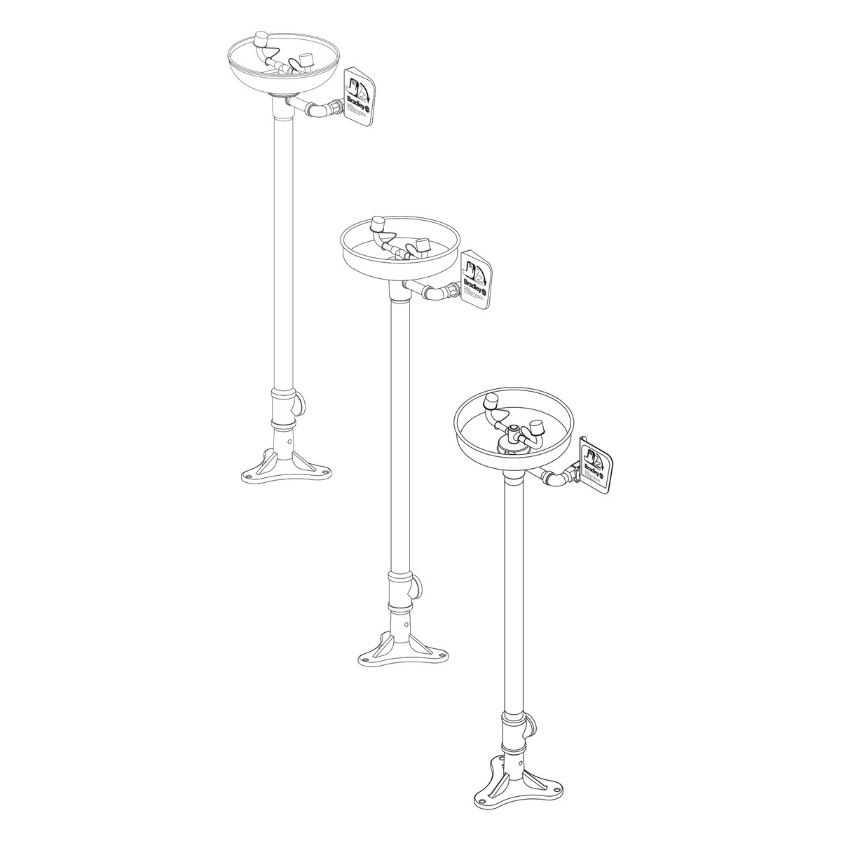 Lavaojos de pedestal
