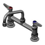 Llave mezcladora de cubierta de 8" con nariz giratoria – modelo B-0222 T&S Brass