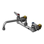 Llave mezcladora de pared de 8" con nariz giratoria – modelo B-0233 T&S Brass