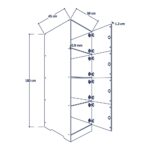 Lockers Pro de laminado compacto – modelo LOCKER-PRO-QUAD Modumex