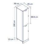 Lockers Smart de laminado compacto y aluminio – modelo LOCKER-SMART-DOBLE-L100 Modumex