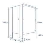 Mampara Leeder Arte – modelo ARTE-ESTANDAR Modumex