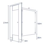 Mampara Superior 2.0 – modelo S20-REFORZADO Modumex