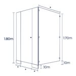 Mampara Superior 2.0 – modelo S20-REFORZADO-170 Modumex